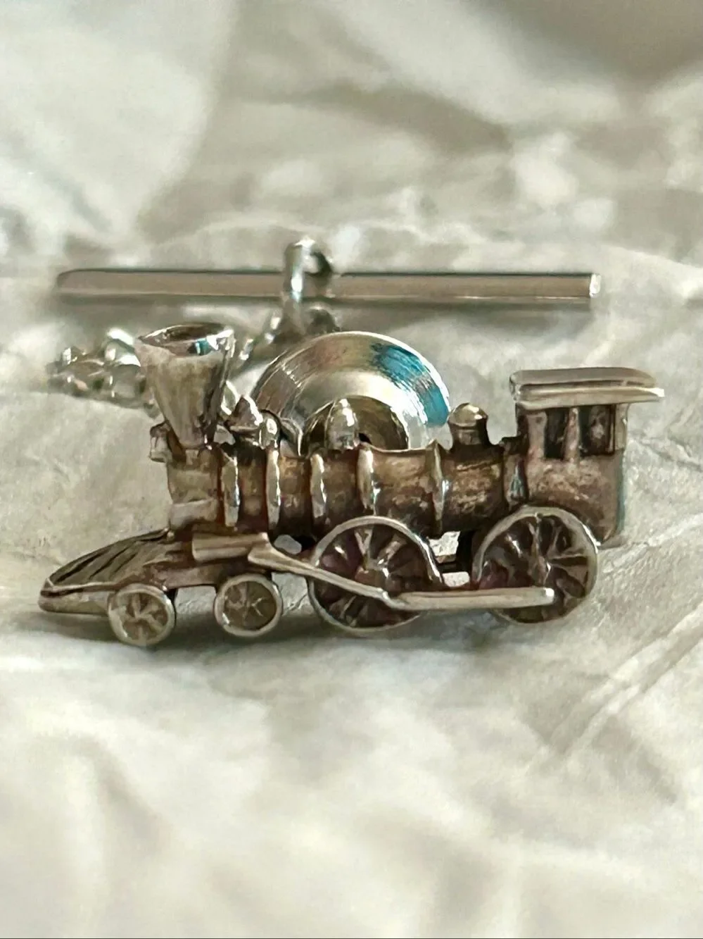 Museum of Fine Arts MFA .925 Sterling Silver Locomotive Train Lapel Pin